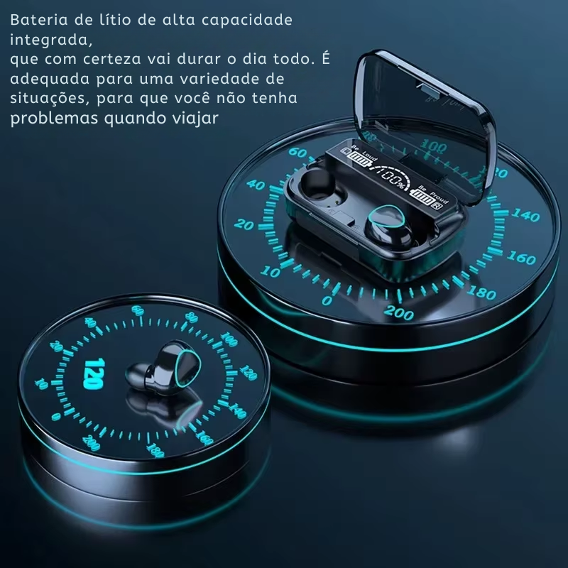 Fones de ouvido Bluetooth M10