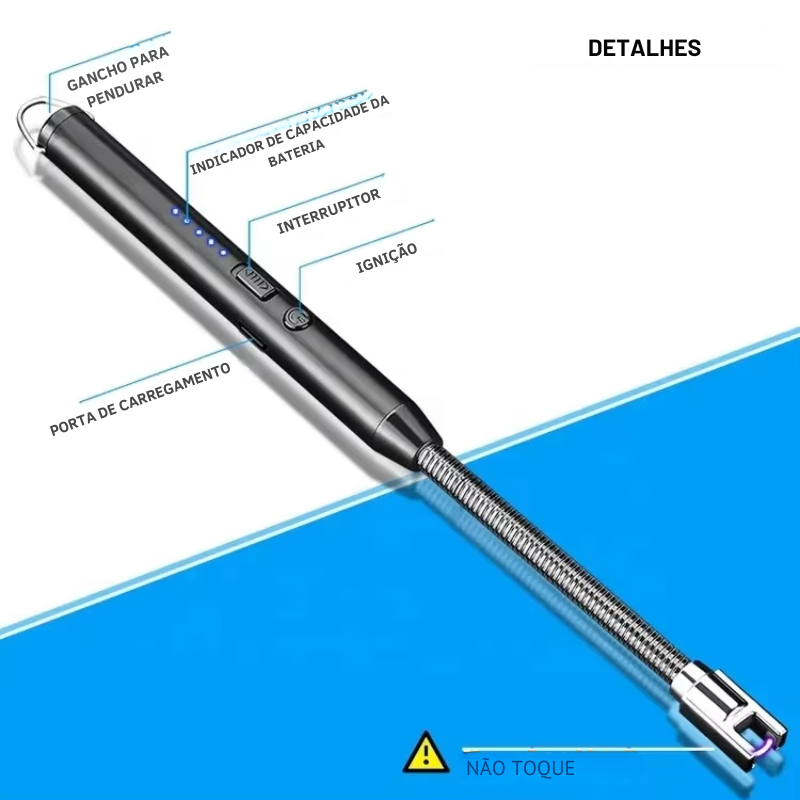 Acendedor De Fogão Elétrico Recarregável - OFERTA ANO NOVO