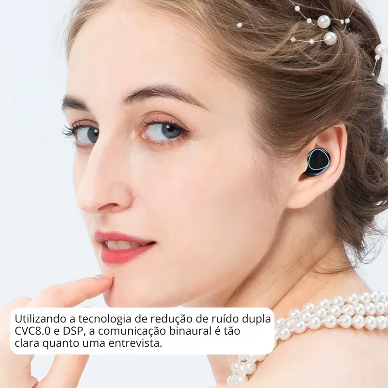 Fones de ouvido Bluetooth M10